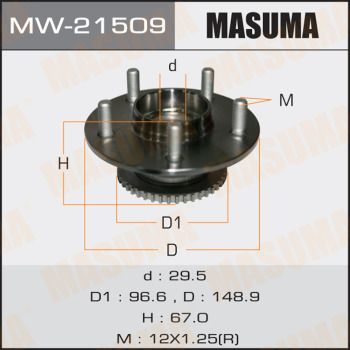 Ступица колеса с интегрированным подшипником Masuma MW21509
