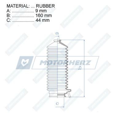 Пыльник рулевой рейки MotorHerz RDZ0260MG