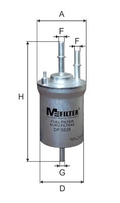 Фильтр топливный M-Filter DF3528