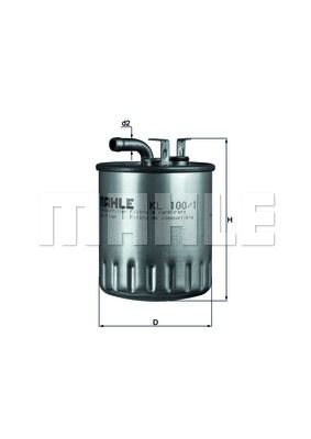 Фильтр топливный MAHLE KL1001
