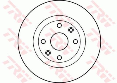 Диск тормозной передний TRW DF2586