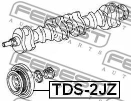 Шкив коленвала FEBEST TDS2JZ