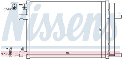 Радиатор кондиционера NISSENS 940134