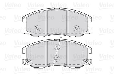 Комплект колодок для дискового тормоза VALEO 301942