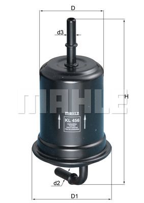 Фильтр топливный MAHLE KL456