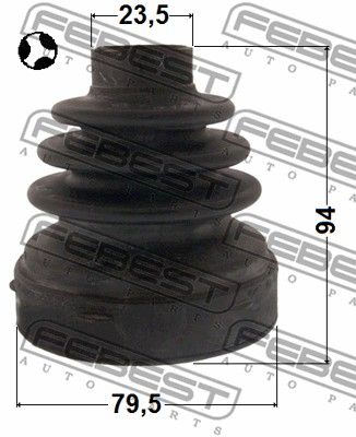 Пыльник ШРУС внутреннего комплект FEBEST 0215J32T