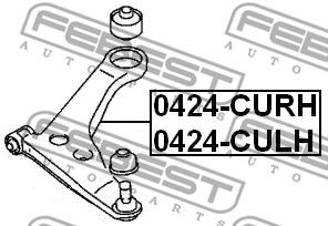 Рычаг передний правый FEBEST 0424CURH