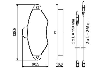 Колодки тормозные дисковые BOSCH 0986461757