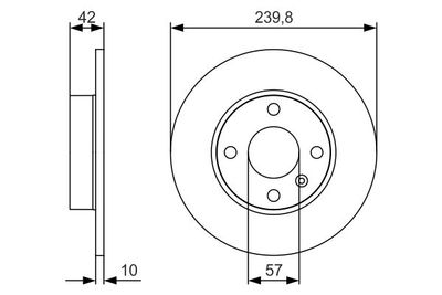Диск тормозной BOSCH 0986479S52