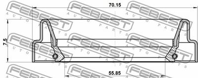 Сальник привода FEBEST 95FDY57700808C