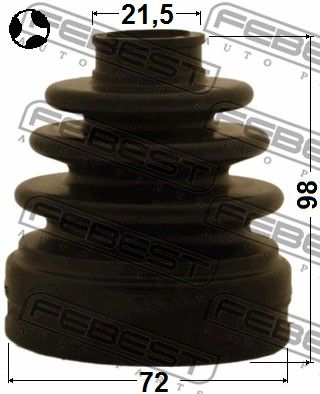 Пыльник ШРУС внутреннего комплект FEBEST 1215SOLT