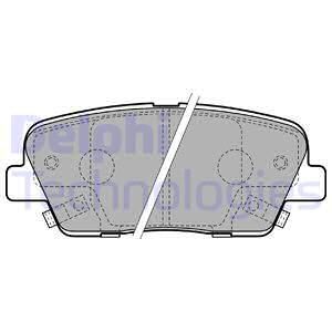 Колодки тормозные дисковые комплект DELPHI LP2202