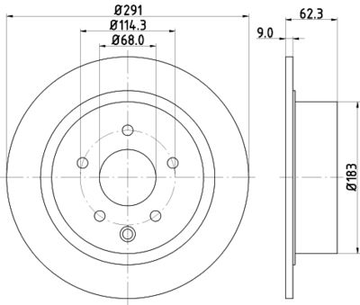 Диск тормозной Nisshinbo ND2034K