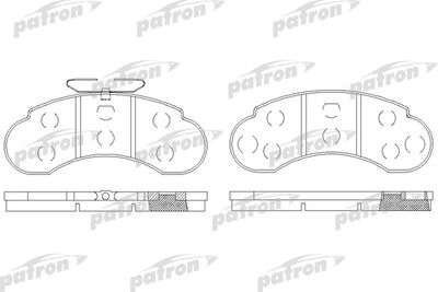Колодки тормозные дисковые передние PATRON PBP941