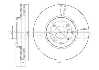 Диск тормозной METELLI 230582