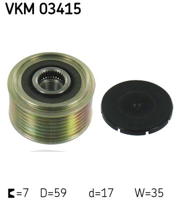 Шкив генератора SKF VKM03415