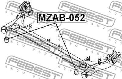 Сайлентблок задней балки FEBEST MZAB052