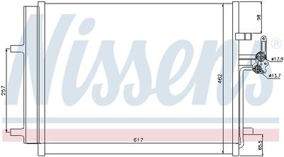 Радиатор кондиционера NISSENS 940043