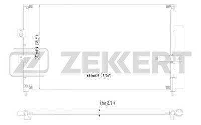 Радиатор кондиционера Zekkert MK3055