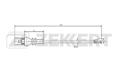 Датчик износа тормозных колодок Zekkert BS8079