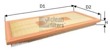 Фильтр воздушный CLEAN FILTERS MA3481