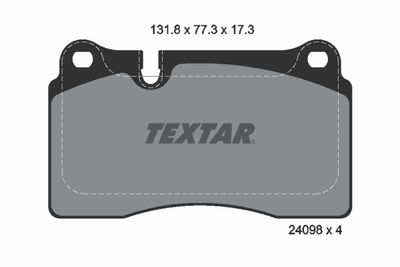 Колодки тормозные передние TEXTAR 2409801