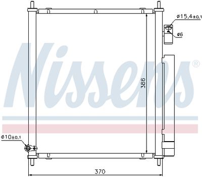 Радиатор кондиционера NISSENS 94734
