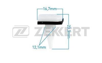 Клипса крепежная Zekkert BE3004