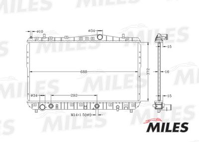 Радиатор Miles ACRB030