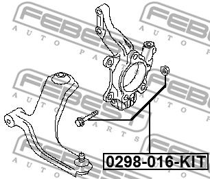 Болт NISSAN 40178AX06C