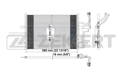 Радиатор кондиционера Zekkert MK3049