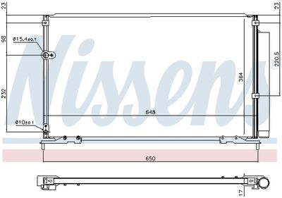 Радиатор кондиционера NISSENS 940707