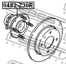 Ступица FEBEST 0482Z30R