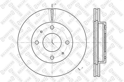 Диск тормозной передний STELLOX 60203403VSX