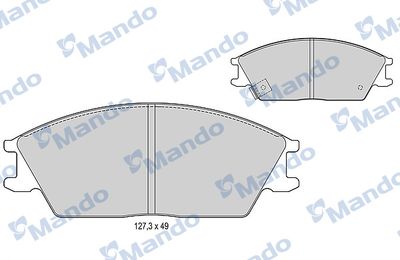 Колодки тормозные дисковые передние Mando MBF015078