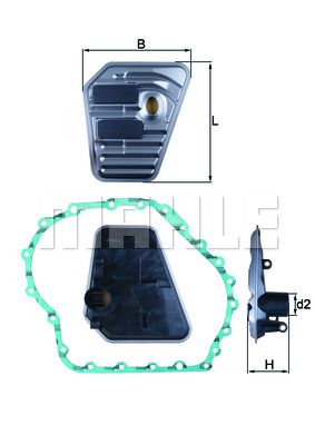 Фильтр АКПП MAHLE HX167D