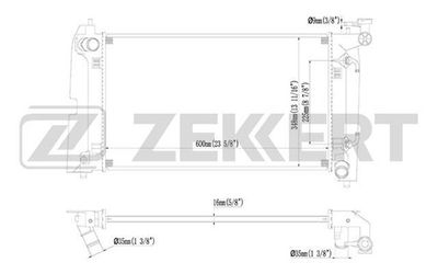 Радиатор охлаждения двигателя Zekkert MK1224