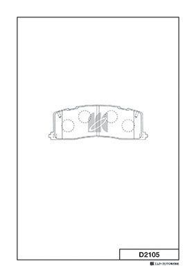 Колодки тормозные задние MK KASHIYAMA D2105