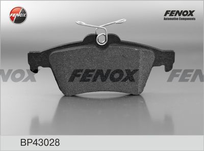 Колодки тормозные дисковые FENOX BP43028