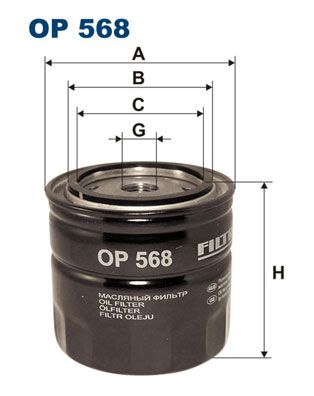 Фильтр масляный FILTRON OP568