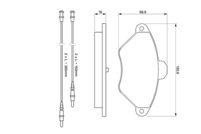 Колодки тормозные дисковые передние BOSCH 0986424278