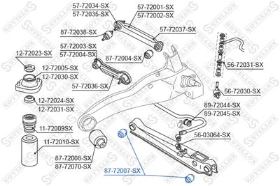 Сайлентблок заднего нижнего рычага STELLOX 8772007SX