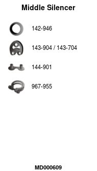Глушитель средняя часть POLMOSTROW 1307