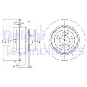 Диск тормозной DELPHI BG2826