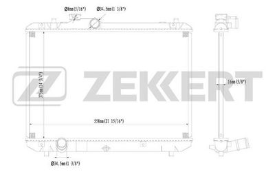 Радиатор охлаждения двигателя Zekkert MK1232