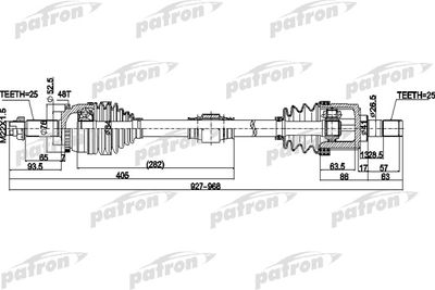 Полуось PATRON PDS0505