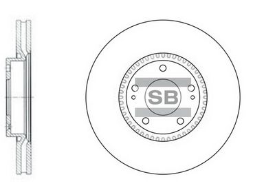 Диск тормозной передний SANGSIN SD1069