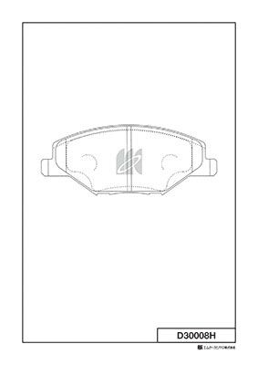 Колодки тормозные дисковые MK KASHIYAMA D30008H