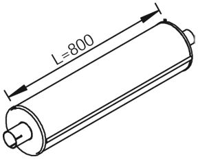 Глушитель задняя часть POLMOSTROW 1302