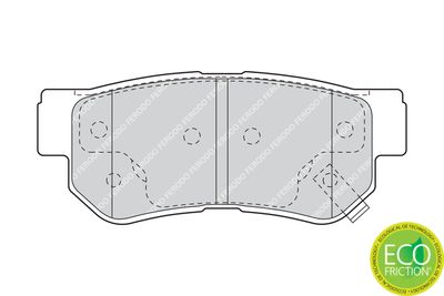 Комплект колодок для дискового тормоза FERODO FDB1606